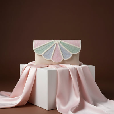 Aurora Winged Pastel Clutch