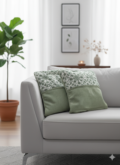 Handcrafted Slub Cotton Cushion Covers - Color Options & Sets