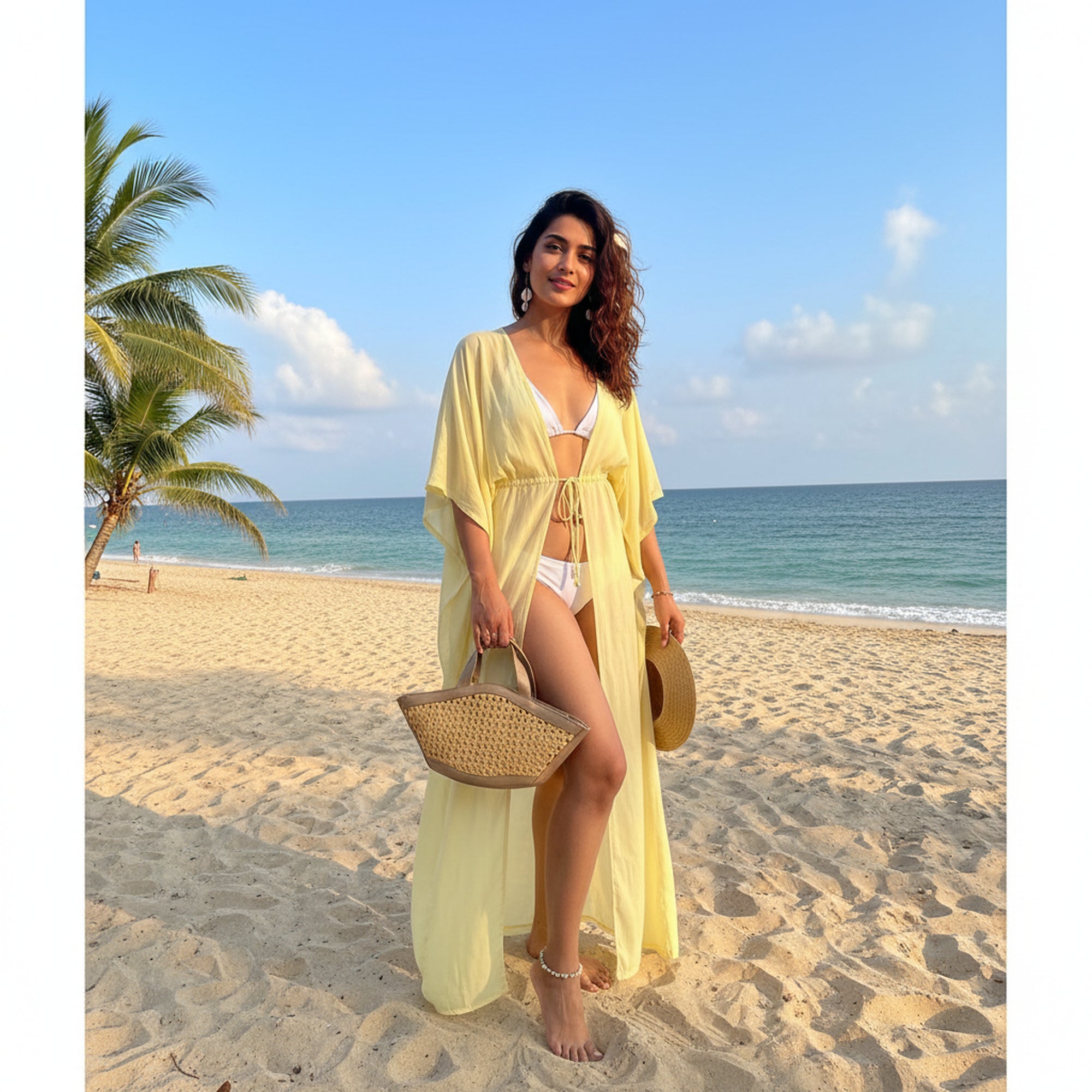 Shoreline Chic Rattan Tote Bag