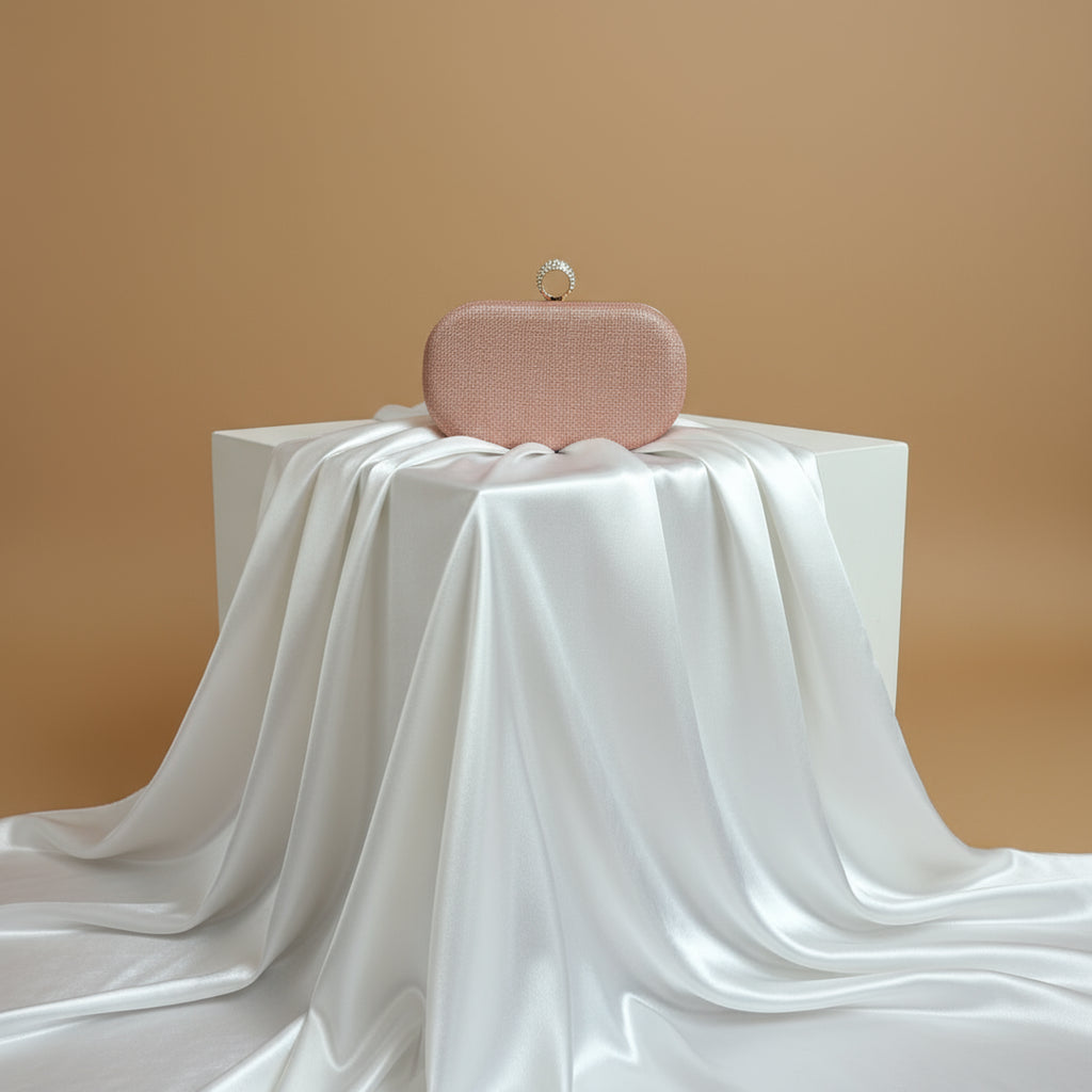 Rose Gold Pearl & Shell Clutch