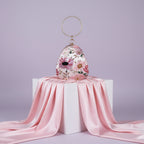 Embroidered Almond Bag