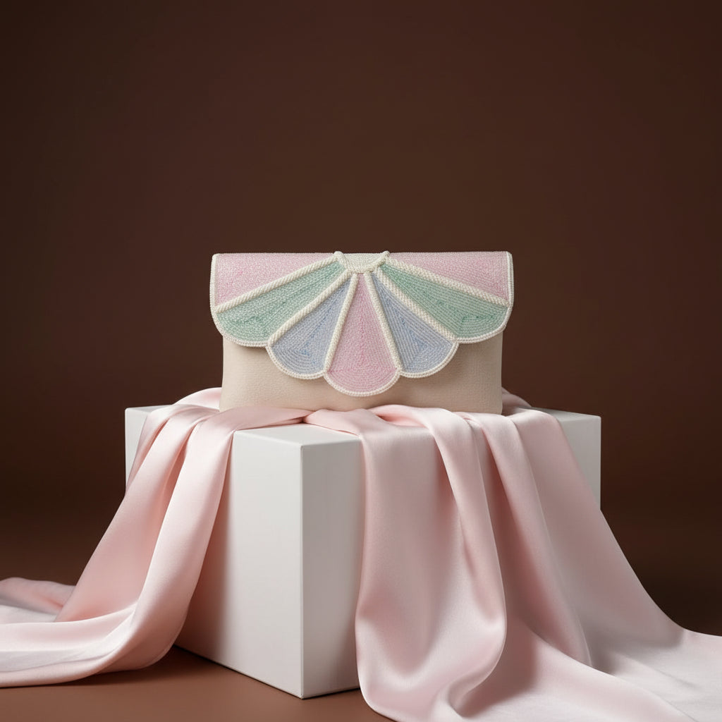 Aurora Winged Pastel Clutch