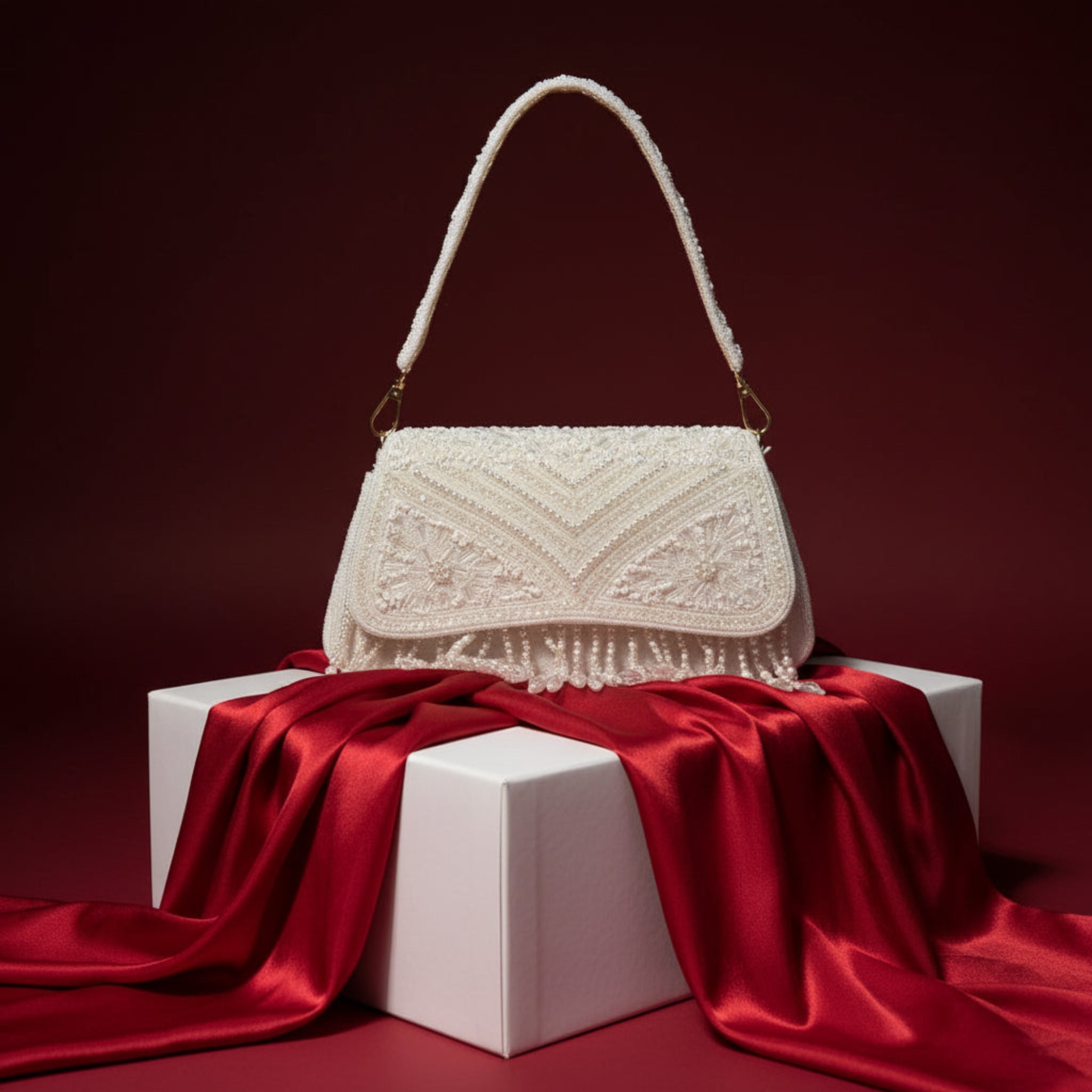 Pearl Reverie Beaded Bag