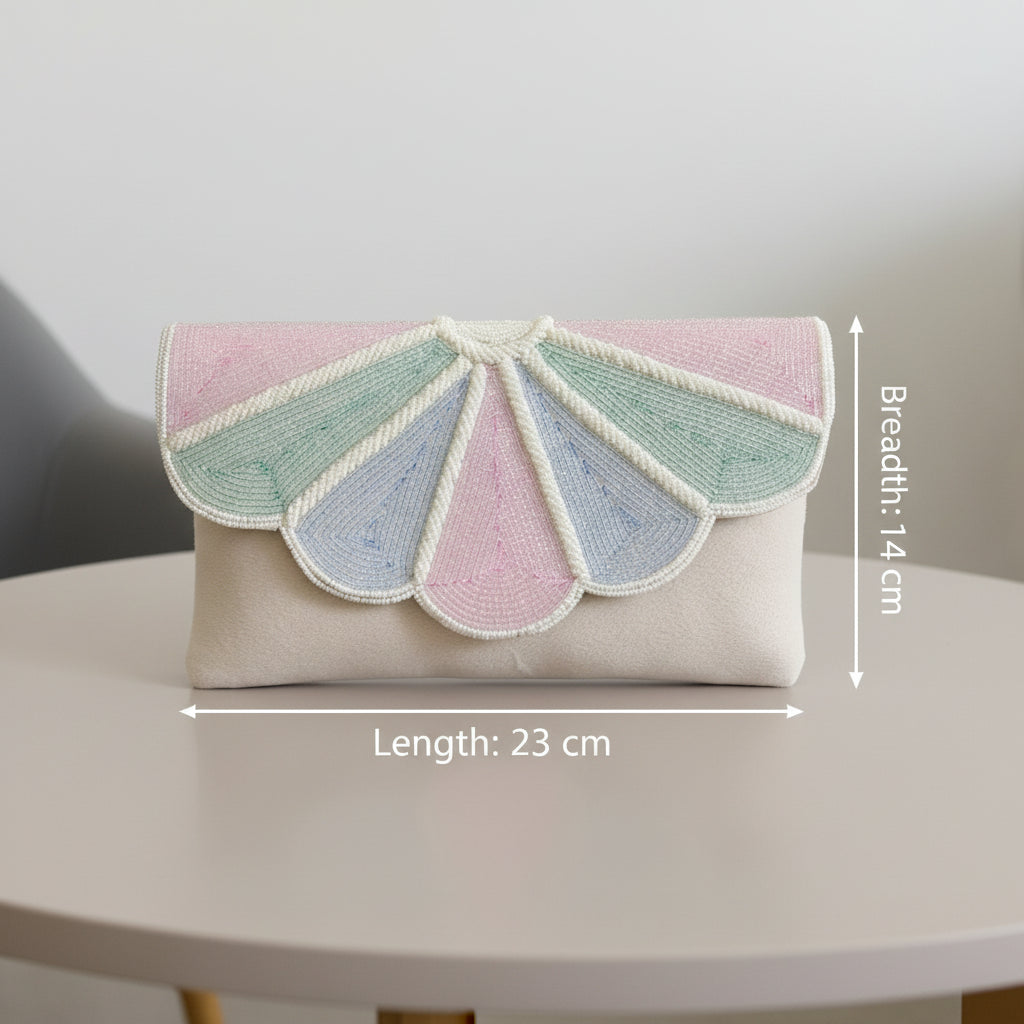 Aurora Winged Pastel Clutch