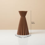 Scandi Pleat Hourglass Vase