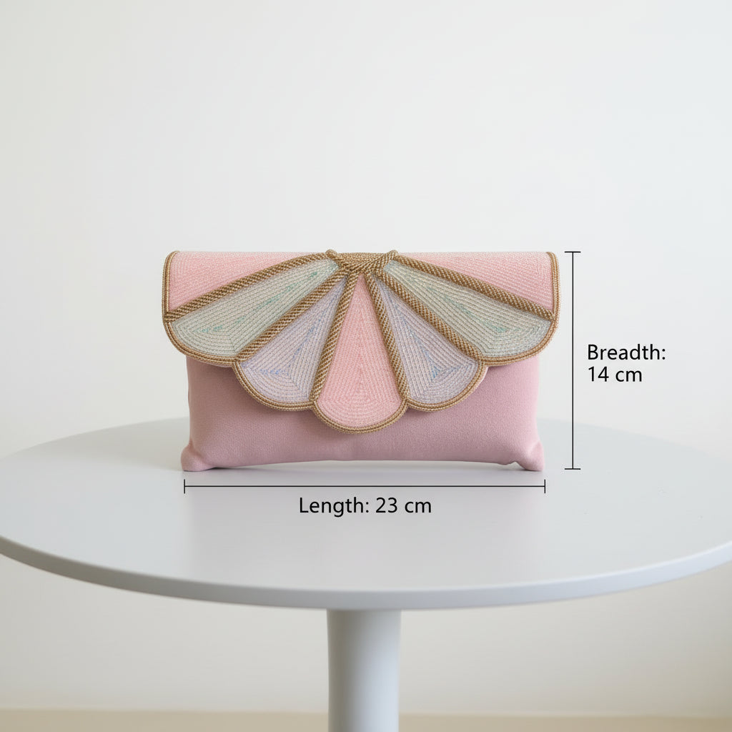 Aurora Winged Pastel Clutch