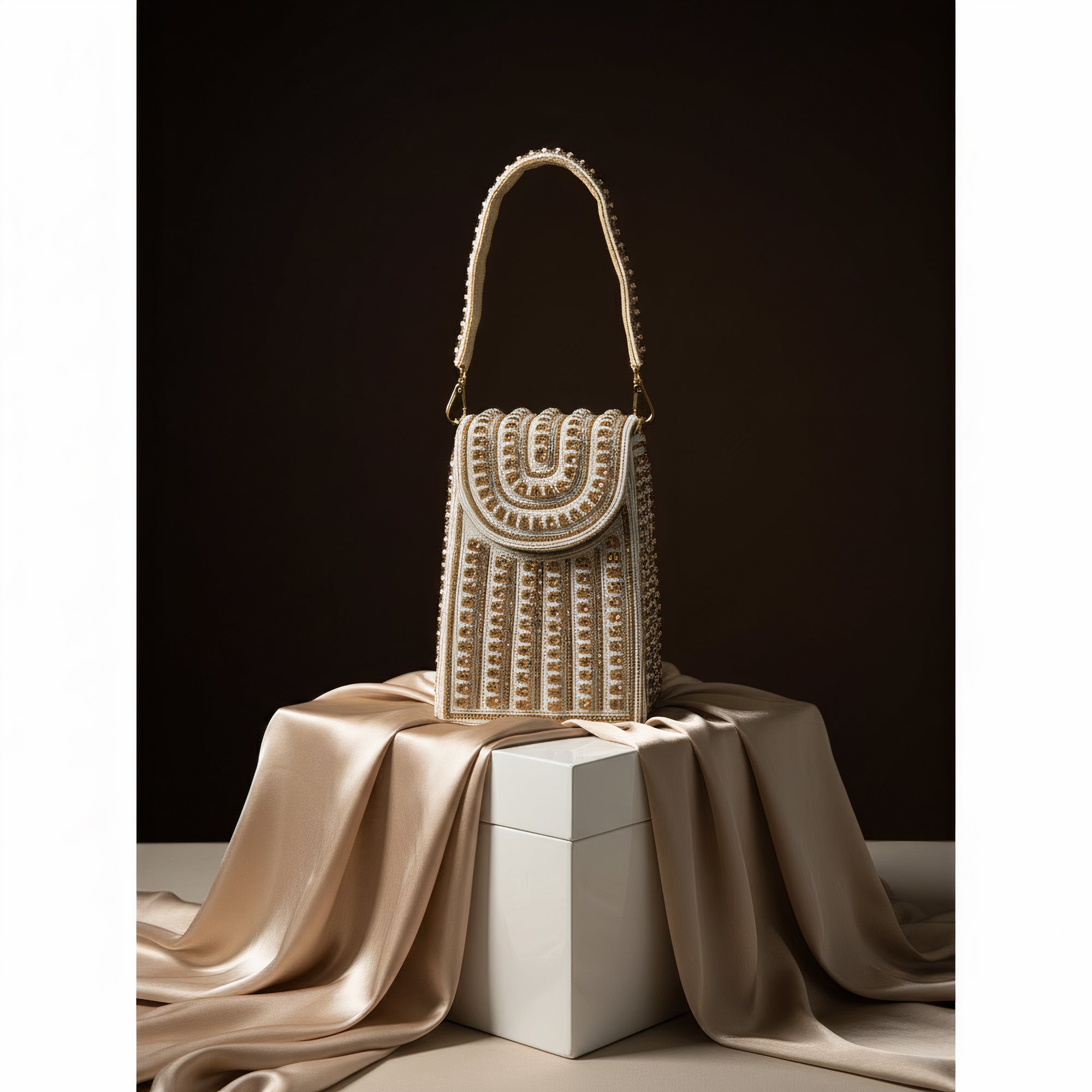 Limited Edition Regal Mosaic Beaded Handbag