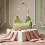 Luna Croc-Texture Shoulder Bag