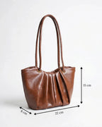 Faux Leather Everyday Pleat Bag