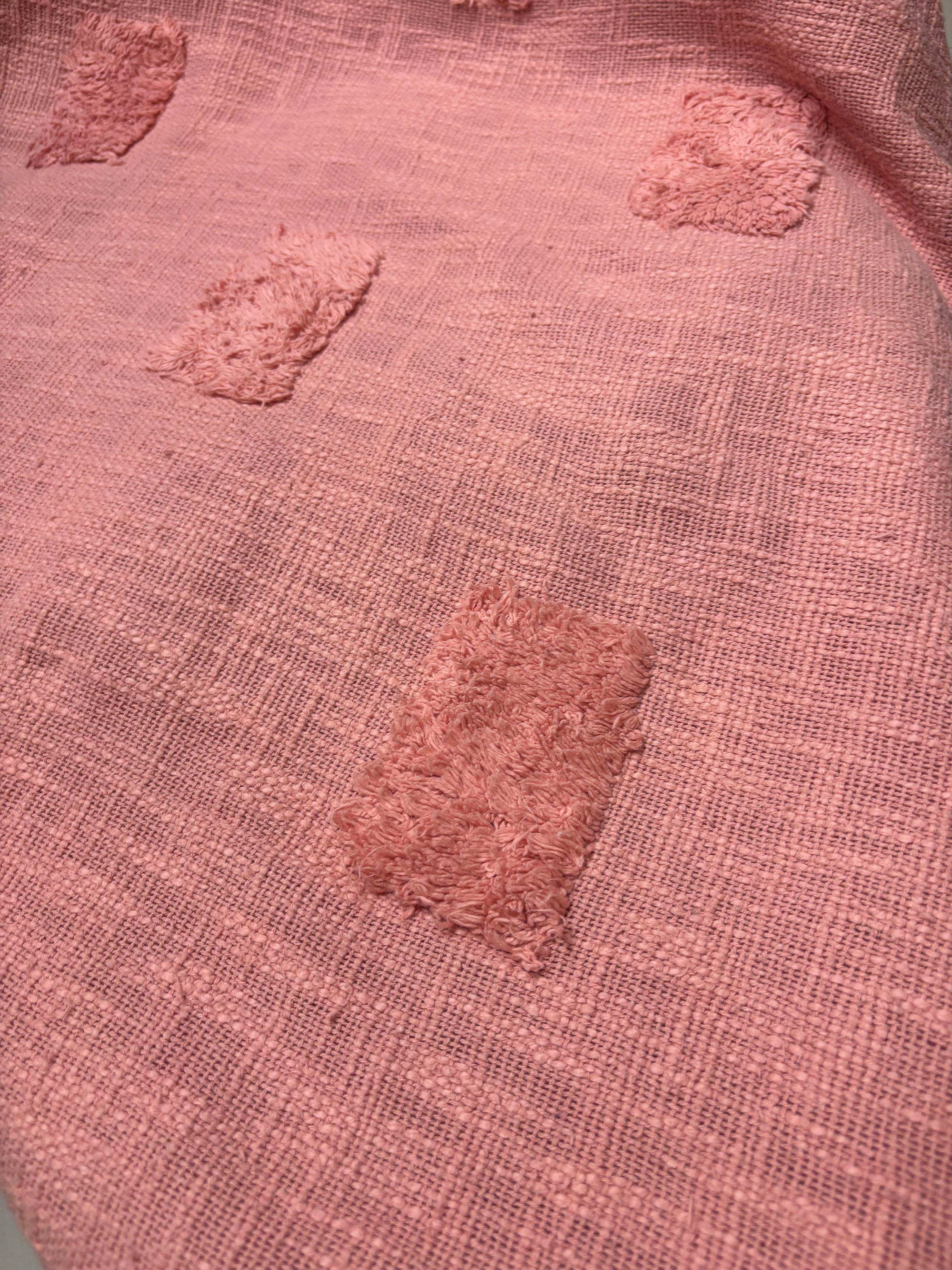 Hand-Made Pink Throw Blanket
