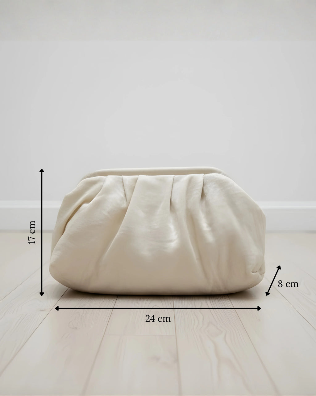 Limited Edition Luxe Off-White Shimmer Clutch