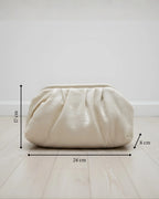 Limited Edition Luxe Off-White Shimmer Clutch