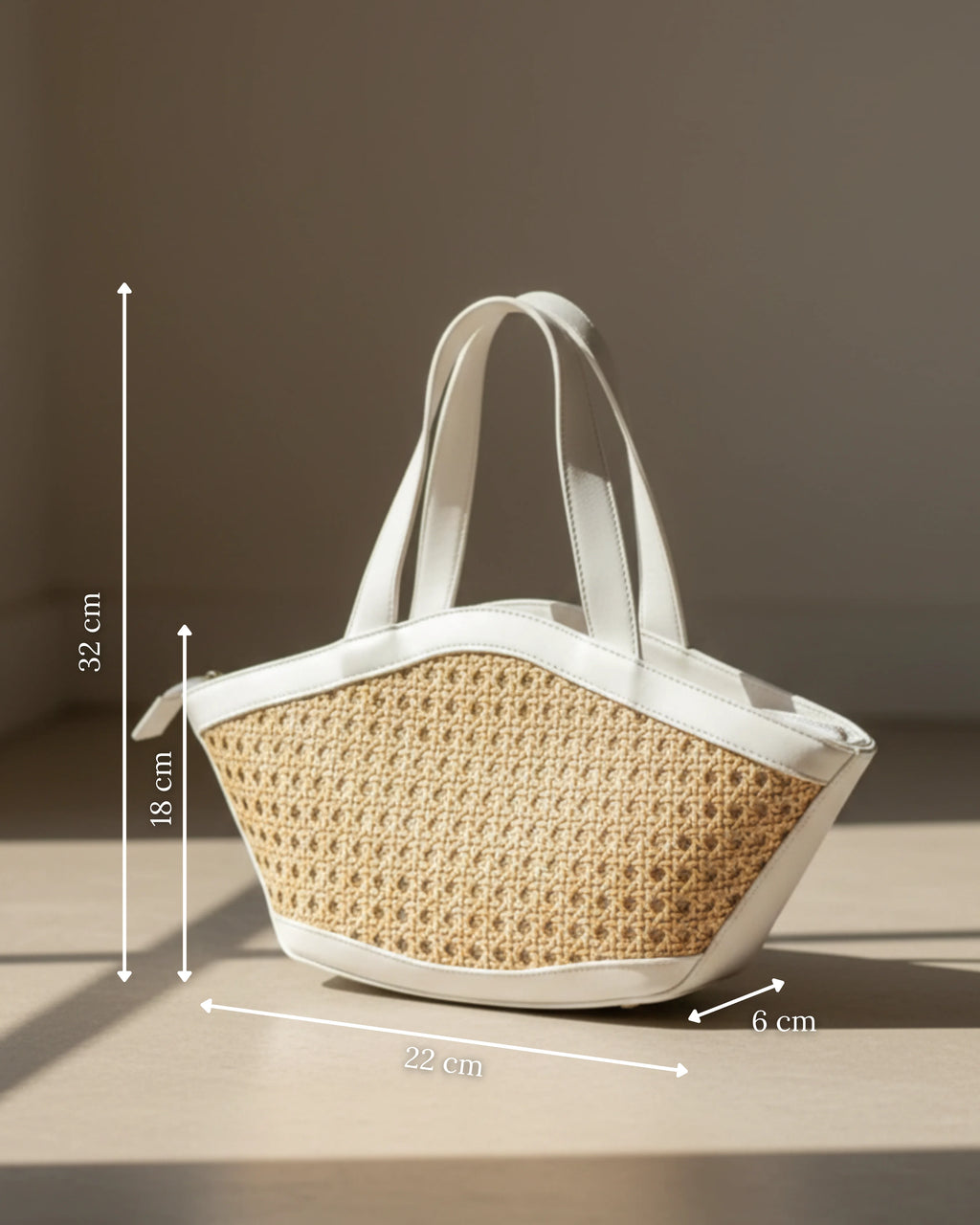 Shoreline Chic Rattan Tote Bag