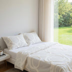 White Cotton Tufted Bedspread