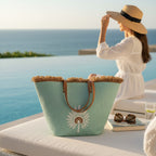 Day Off Tote in Lagoon Mint