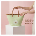 Day Off Tote in Tropic Lime, size guide