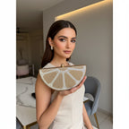 Limited Edition Lemon Slice Sparkle Clutch Bag