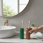 Fluted Toothbrush Holder - Set of 2