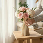 Scandi Pleat Hourglass Vase