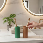 Fluted Toothbrush Holder - Set of 2