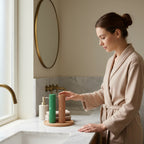 Fluted Toothbrush Holder - Set of 2