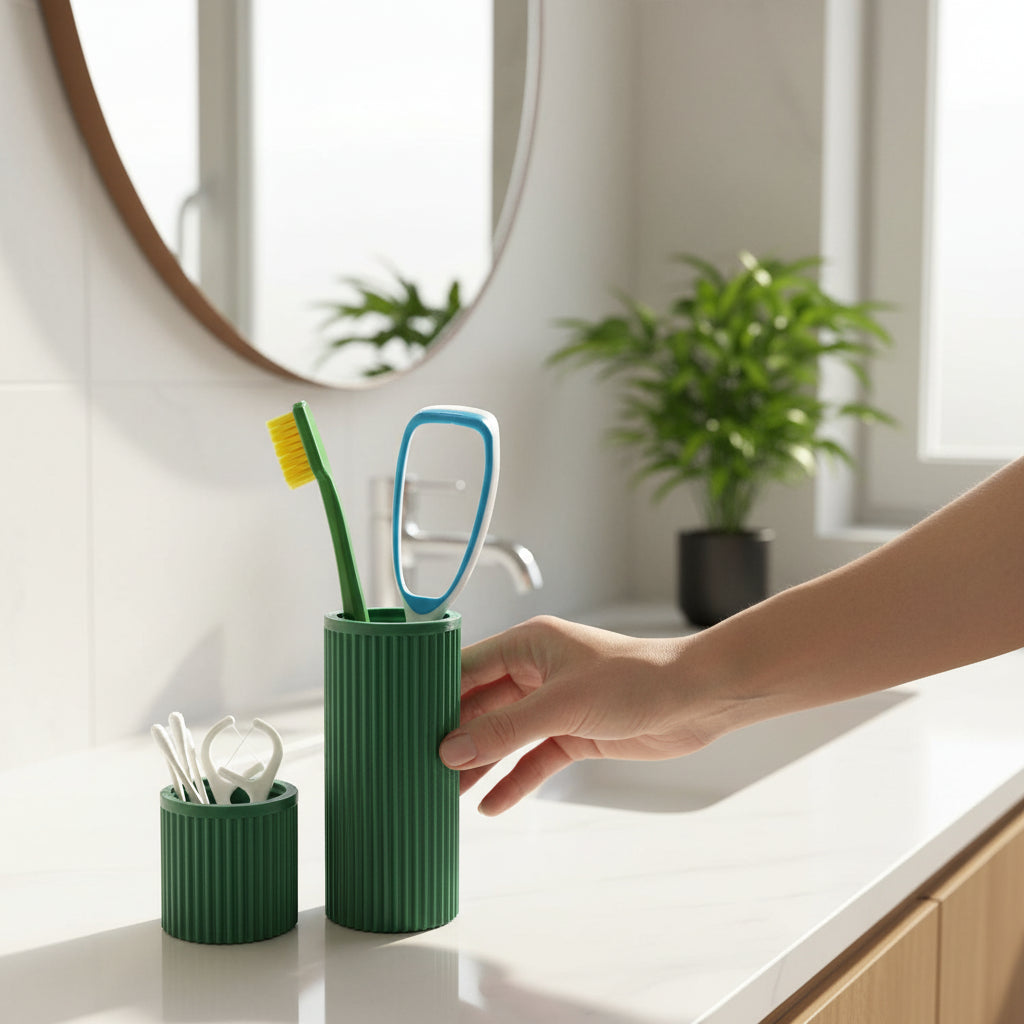 Fluted Vanity Toiletry Set
