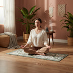 Green Botanical Multi-Purpose Mini Rug
