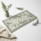 Green Botanical Multi-Purpose Mini Rug