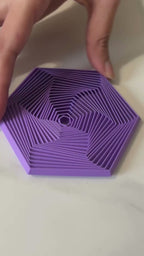 HexaPop Gyroscopic Coasters - Set of 4