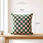 Rain Check cushion cover size in Garden Rose: 45 x 45 cm (18 x 18 in)