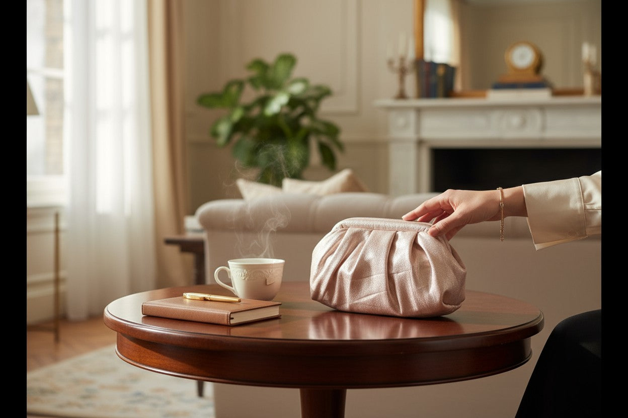 Limited Edition Luxe Rose Gold Shimmer Clutch