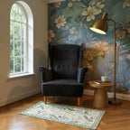 Green Botanical Multi-Purpose Mini Rug