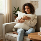 Artisan-Chic White Textured Cushion Cover -Set of 2